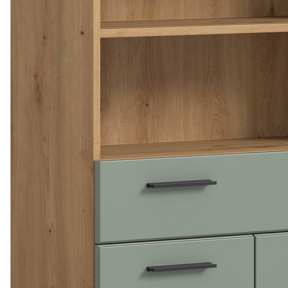 Badezimmer-Komplett-Set in Salbei - Tamdato (vierteilig)
