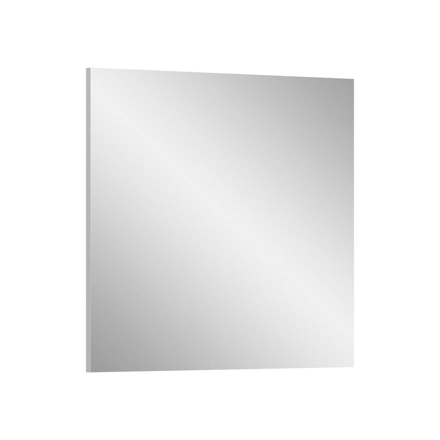 Freigestellter weißer quadratischer Wandspiegel in eleganter Optik für Bad und Flur – Sandy