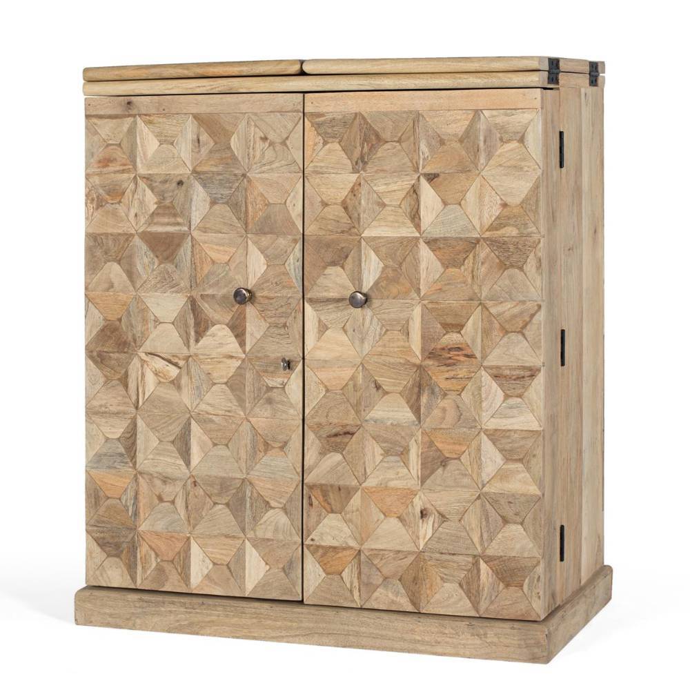 Design-Barschrank aus Mangoholz - Store