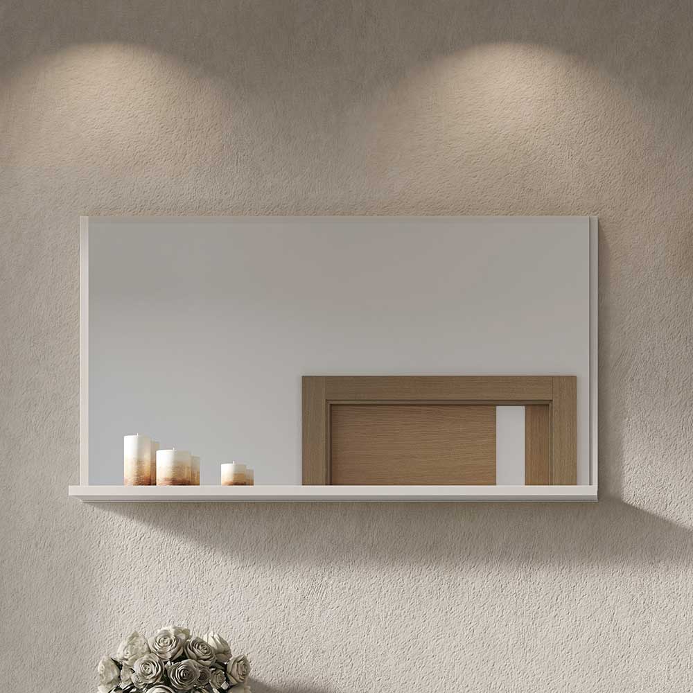 Moderner Wand Spiegel in Creme - Tempedu