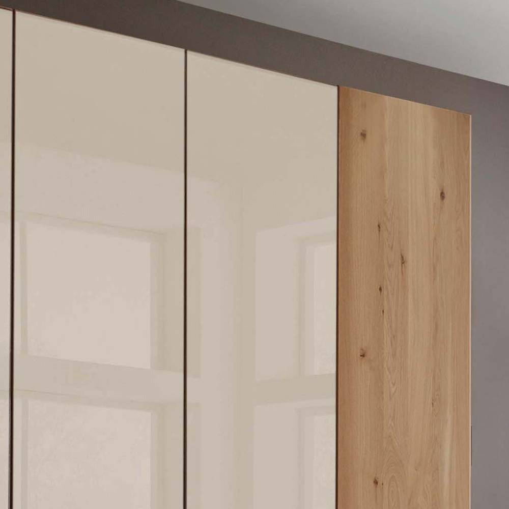 7-türiger Schlafzimmerschrank in Champagner - Nikoba