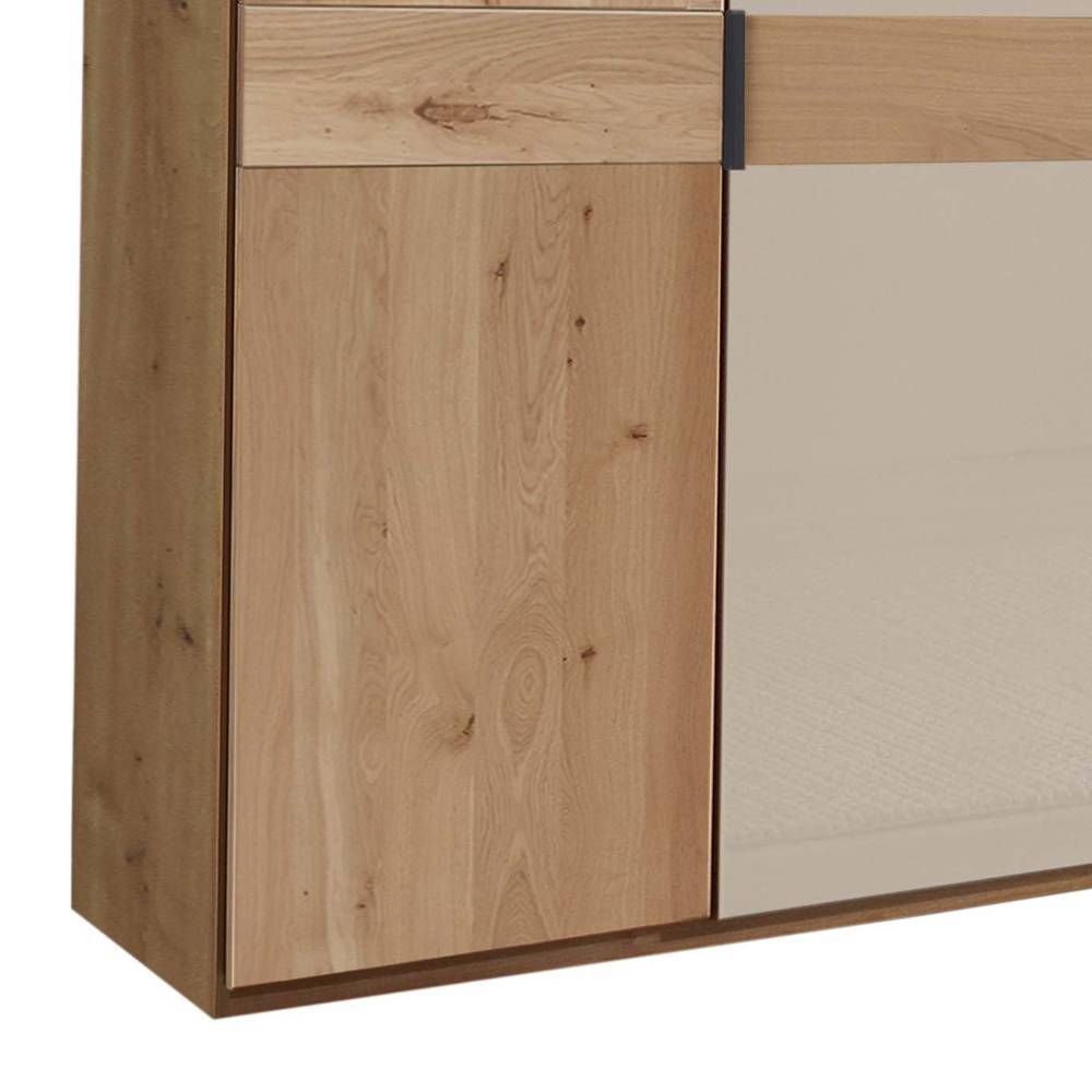 7-türiger Schlafzimmerschrank in Champagner - Nikoba