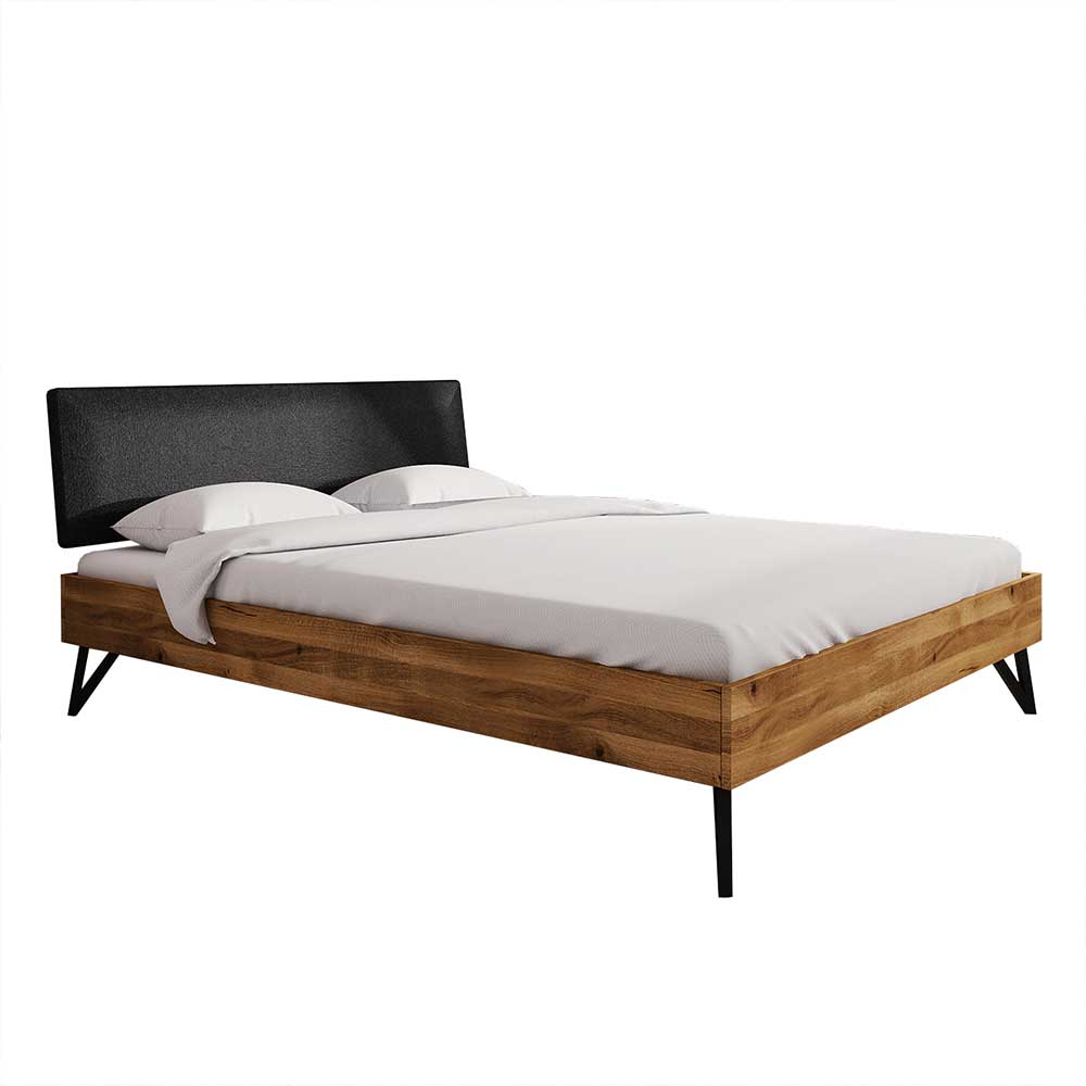 Wildeiche Bett in Überlänge 200x220 cm - Mandirov