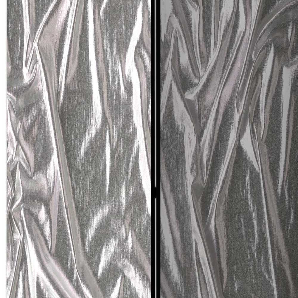 Paravent in Grau Silber bedruckt - Smidan