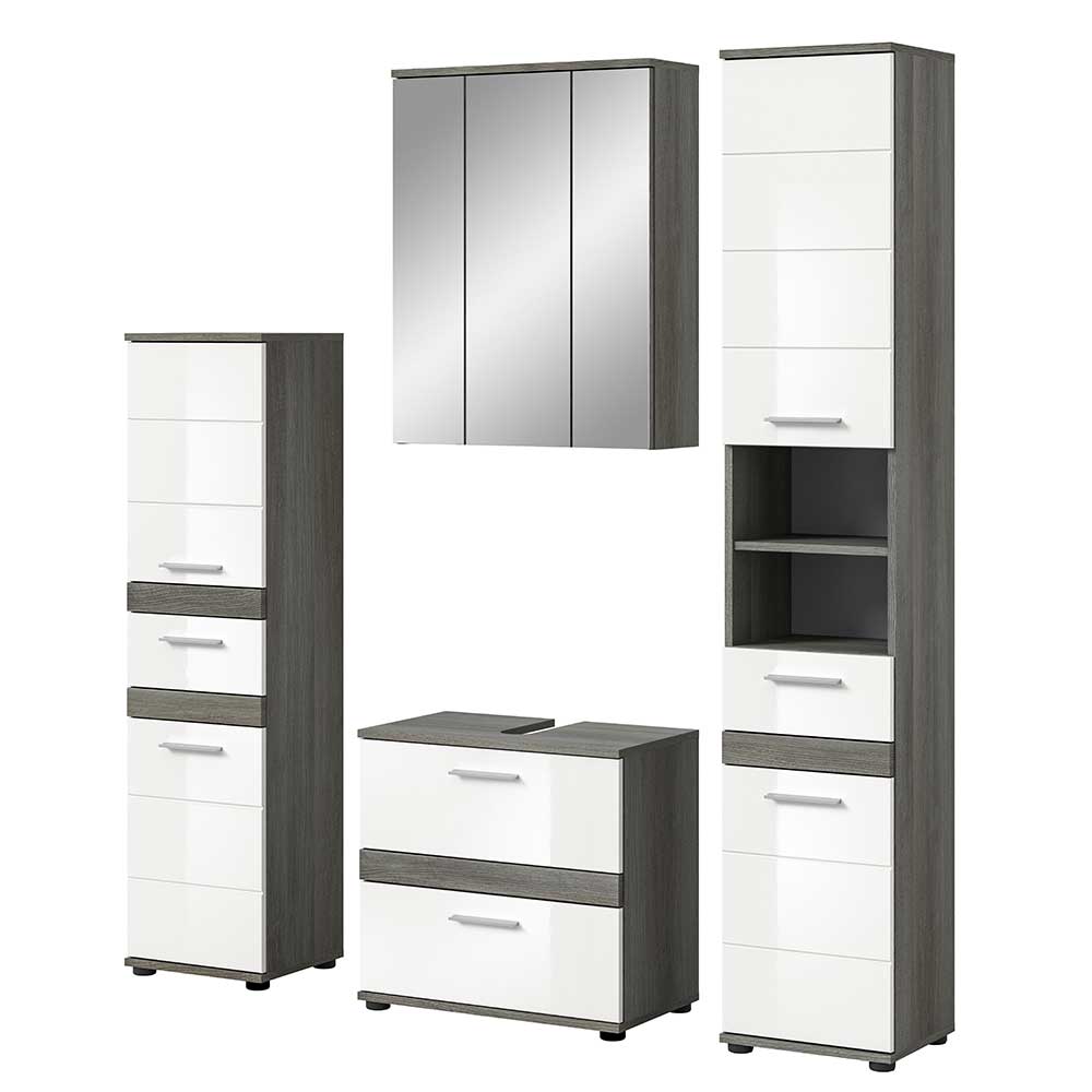 Kompletteinrichtung Badezimmer Möbelset - Chapan (vierteilig)