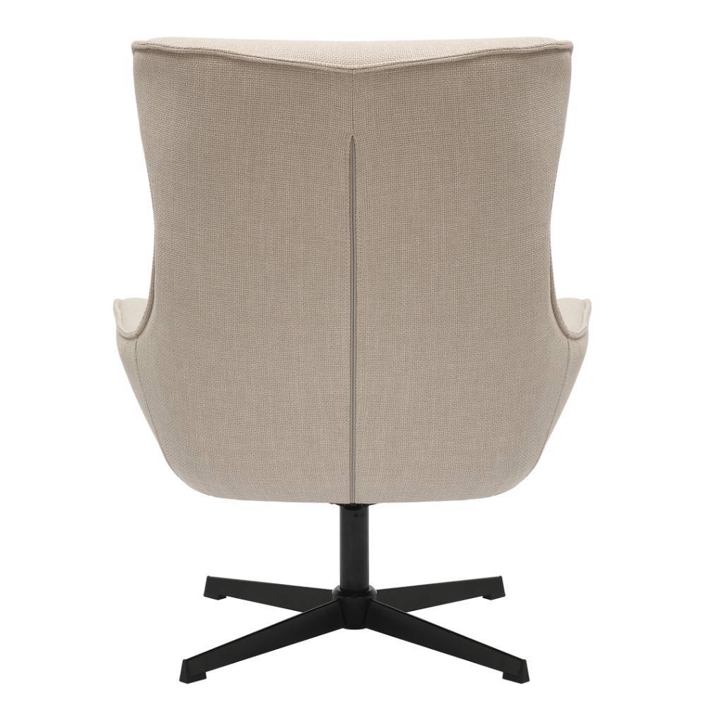 Federkernsessel in Beige und Schwarz - Tabachos