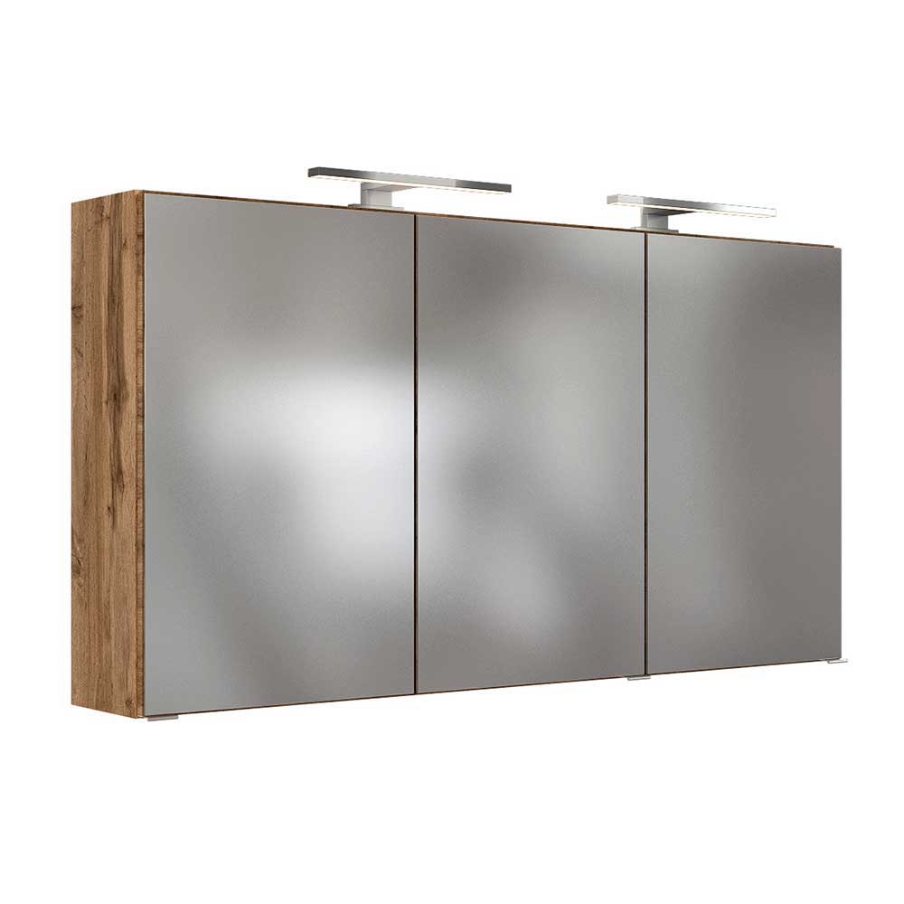 120 cm Doppel-Waschtisch & Spiegelschrank - Maklesa (zweiteilig)