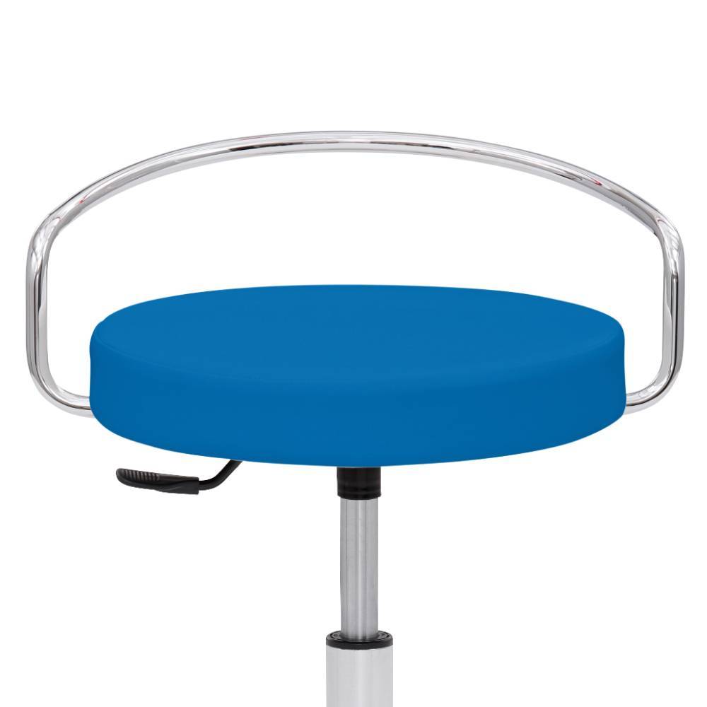 Arbeitshocker in Blau und Silber - Raidow