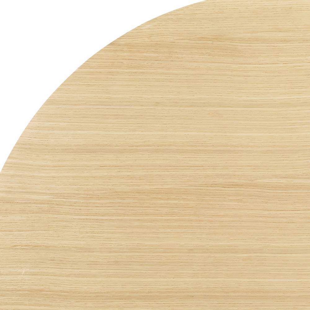 Zylindrischer Couchtisch mit Eiche Furnier - Louana