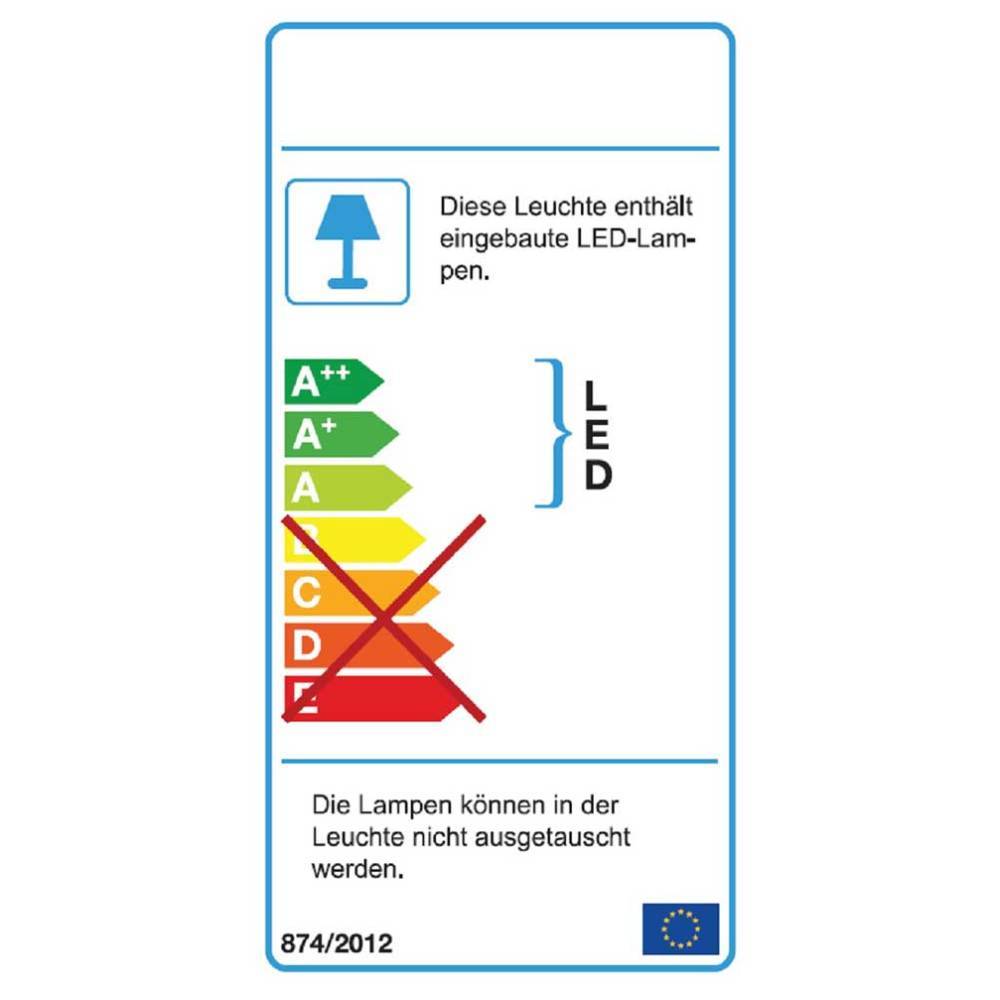 Energieetikett für die eingebaute LED-Beleuchtung der Wohnzimmer Möbel – Adejano