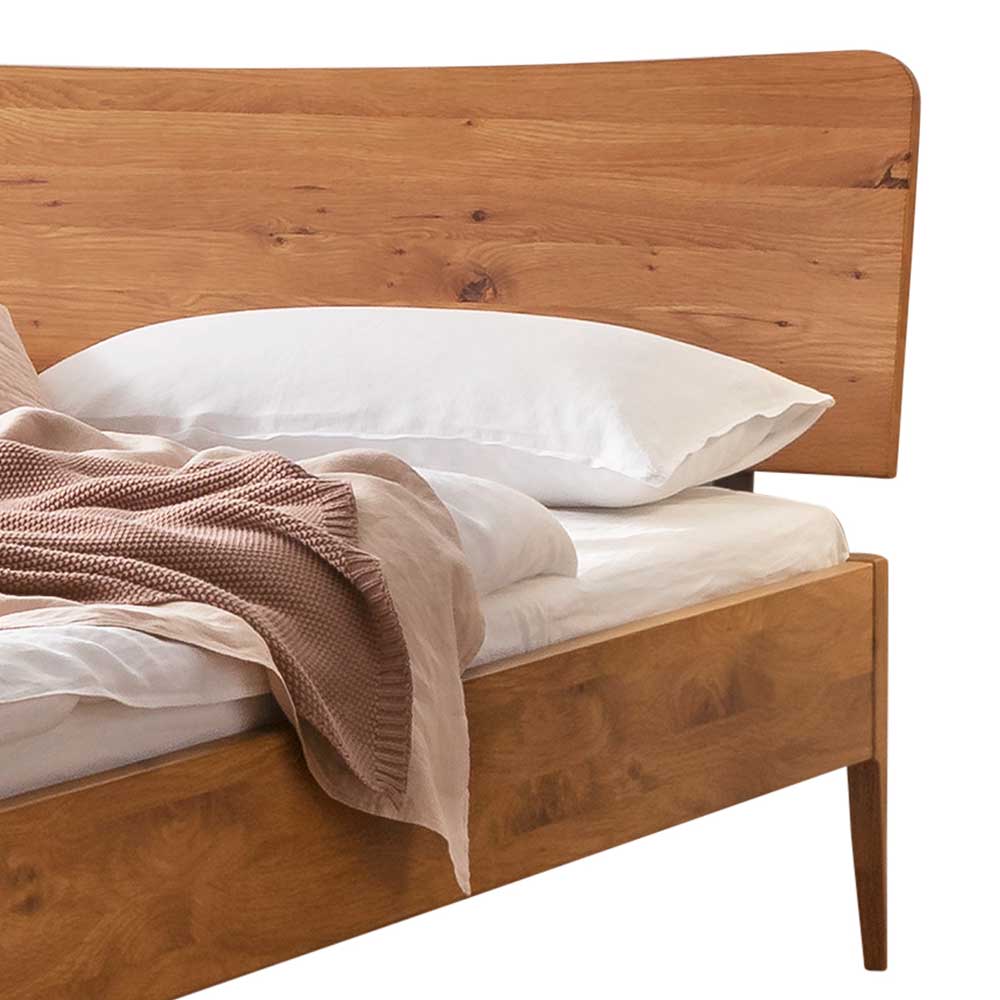 Modernes Bett aus Echtholz Wildeiche - Maaref