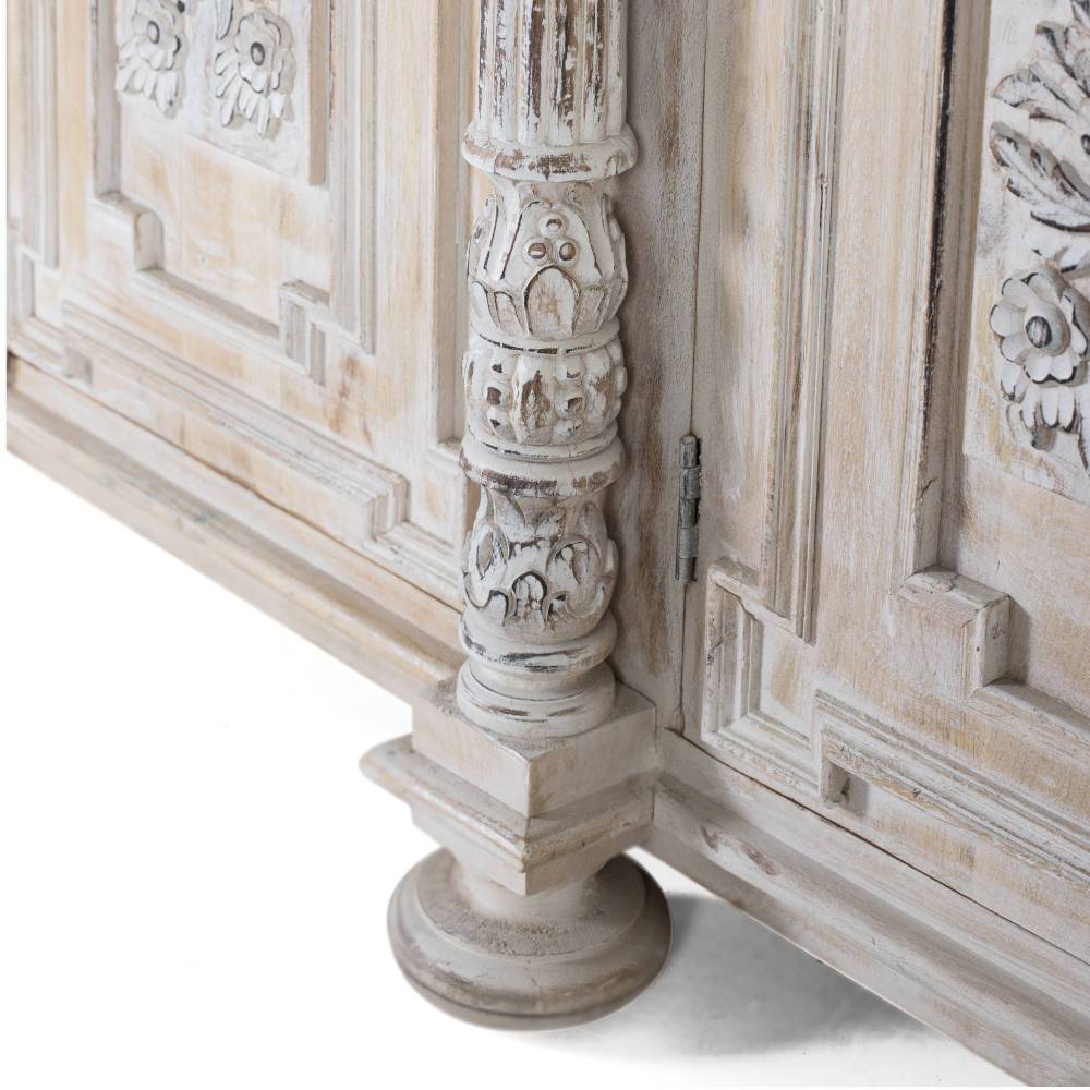 Vintage Design Sideboard in Holz White Wash - Cionga