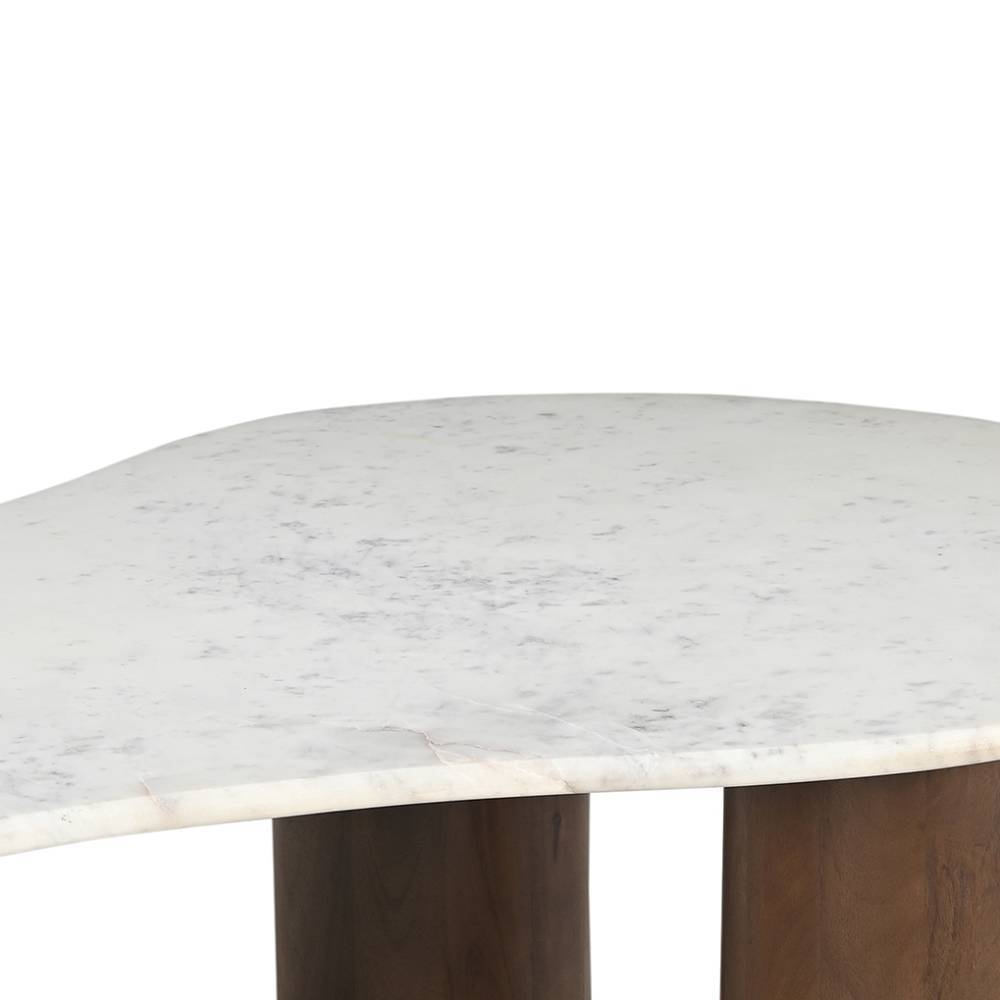 Design Wohnzimmertisch mit Marmorplatte - Tanky