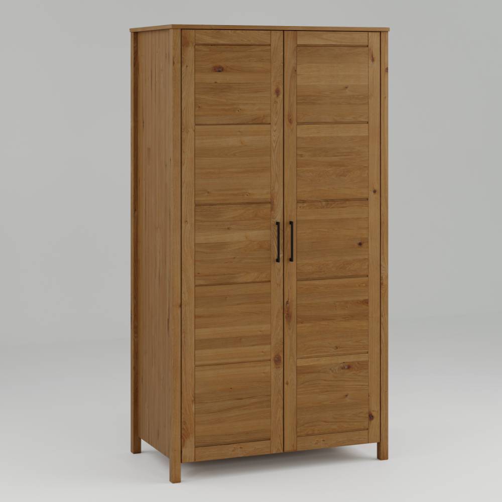 Schlafzimmer Kleiderschrank aus Wildeiche Massivholz - Totem