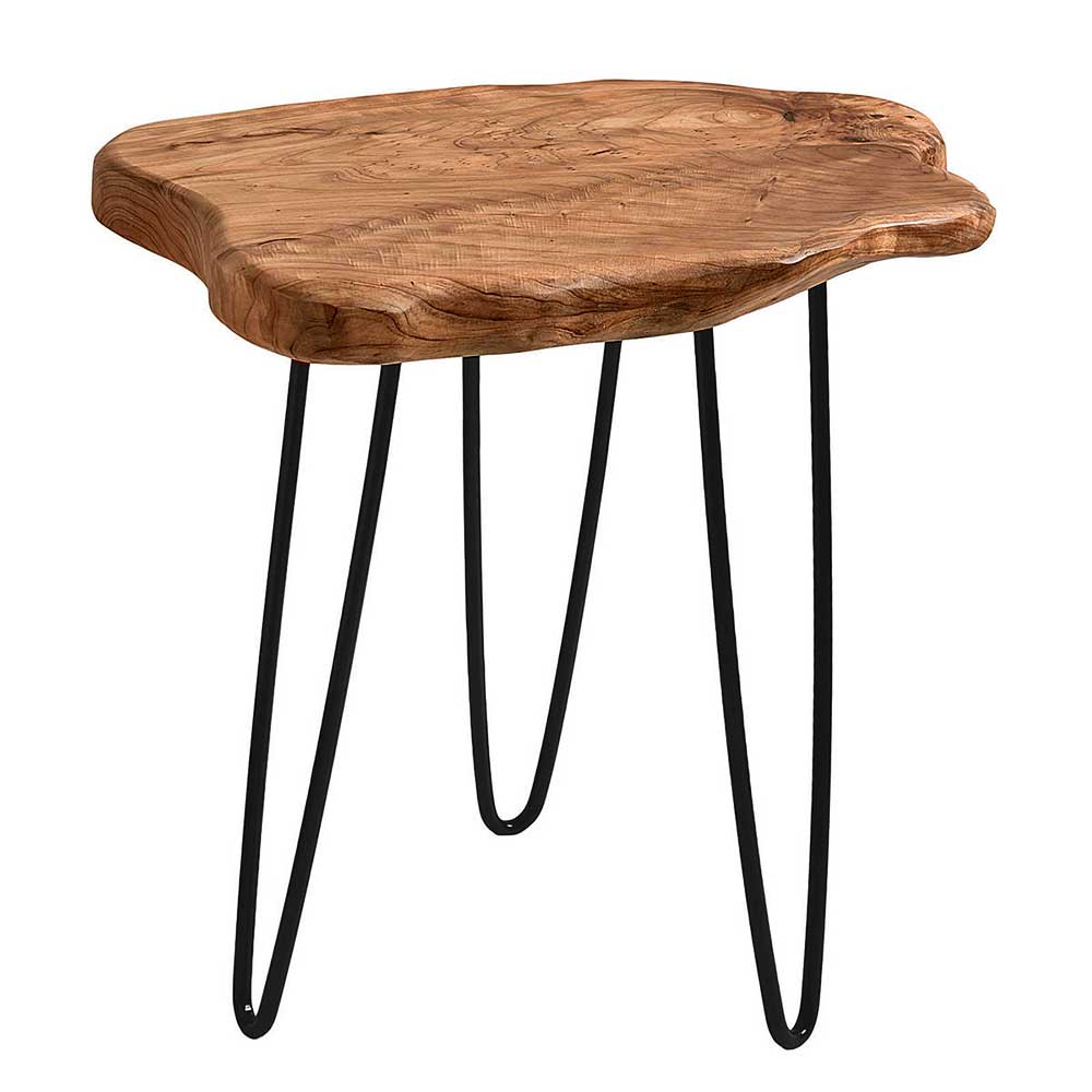 45x52x40 Tisch mit Platte Baumscheibe - Aramov