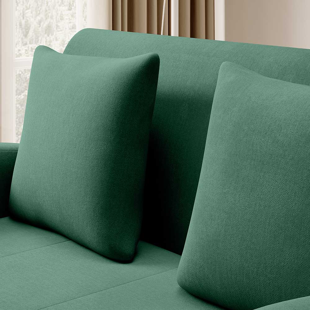 Grünes Schlafsofa mit Veloursbezug - Vigretta