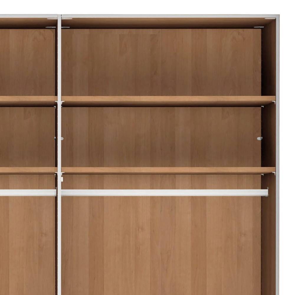 Glasfront-Kleiderschrank mit sechs Türen - Vutonia