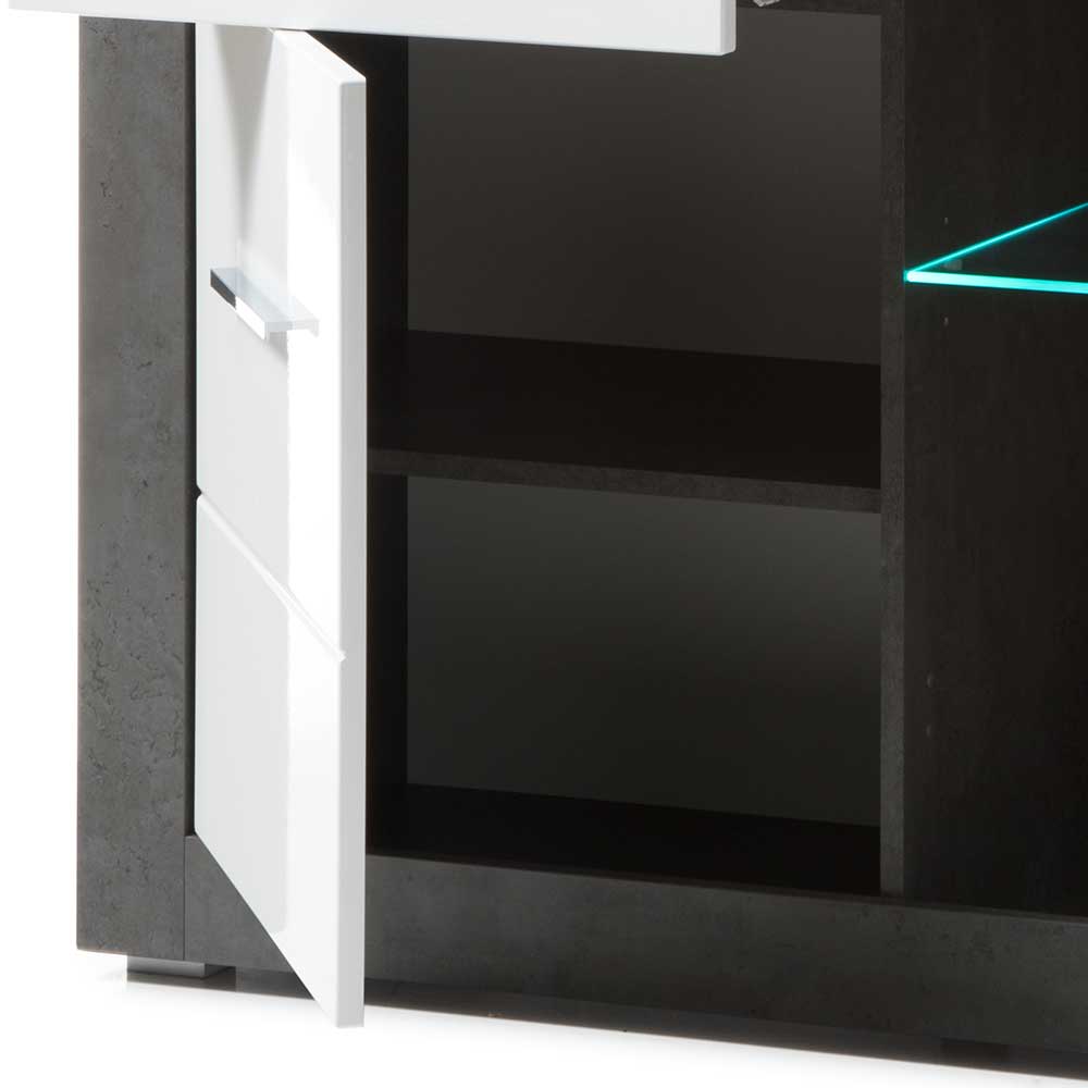 Zweifarbiges Design-Sideboard 97cm hoch - Istensa