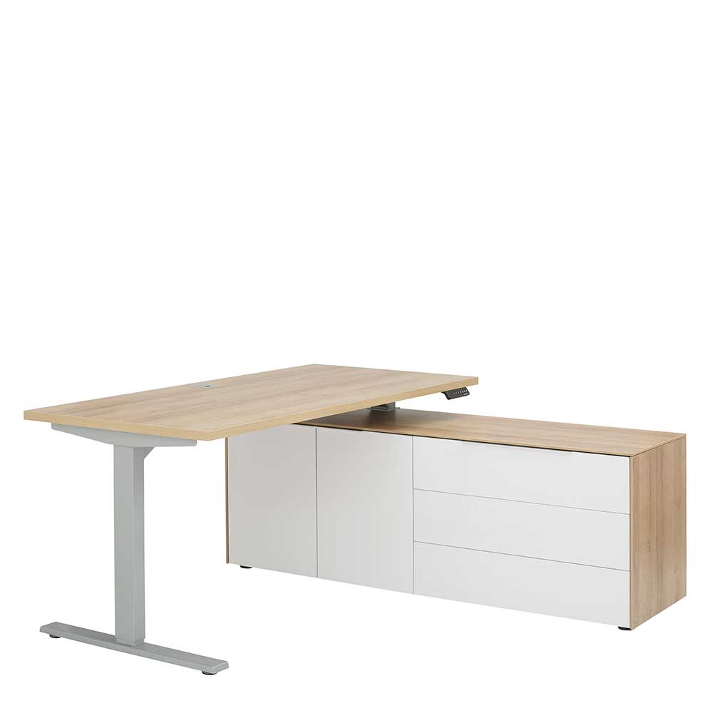 Anbau Schreibtisch mit Sideboard - Dievus