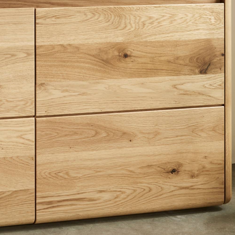 Holz-Sideboard aus Wildeiche massiv - Isydro