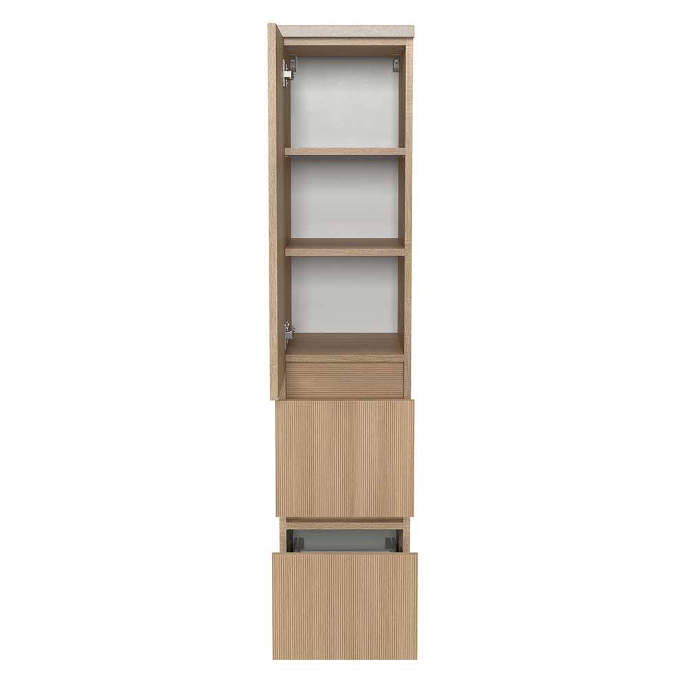 Badezimmer Midischrank in Eiche Hell - Vibulam