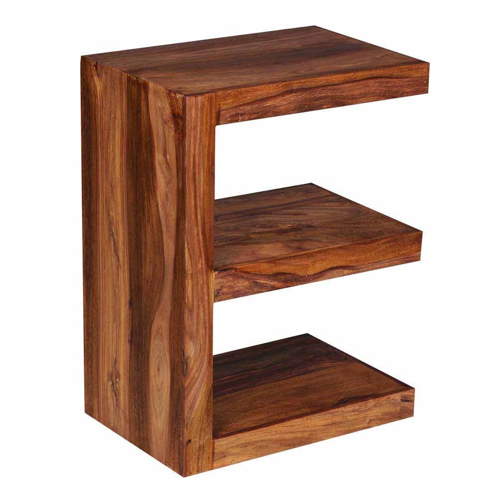 Massivholz Beistelltisch Hoslo im E-Design