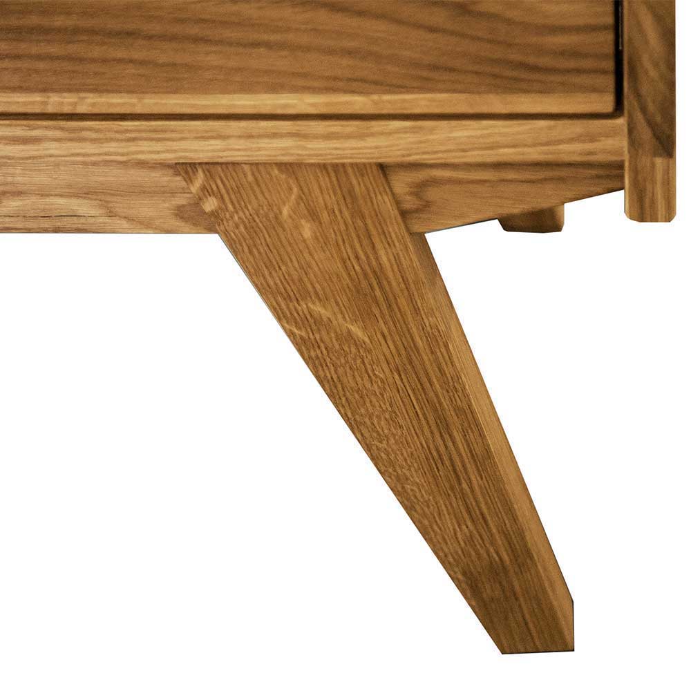 Design Holzbett aus Wildeiche - Hardus (dreiteilig)