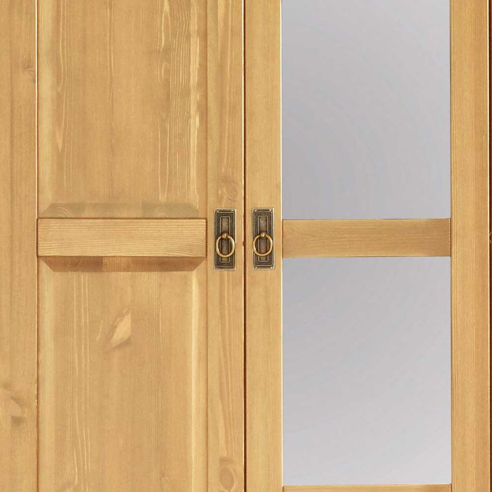 Massivholz Schlafzimmerschrank mit Spiegeln - Inhusa