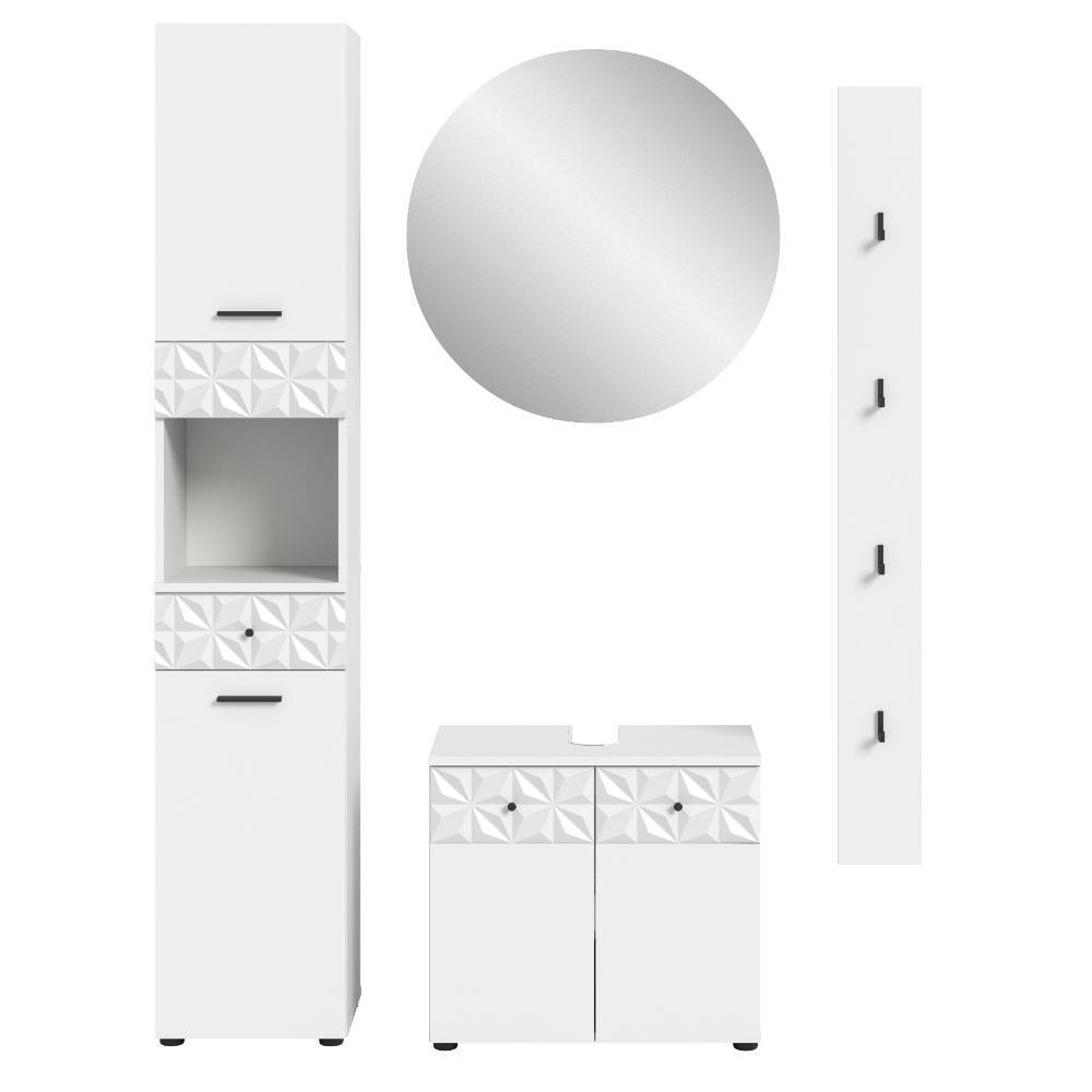 Design-Badmöbel Kombi modern - Ustabo (vierteilig)