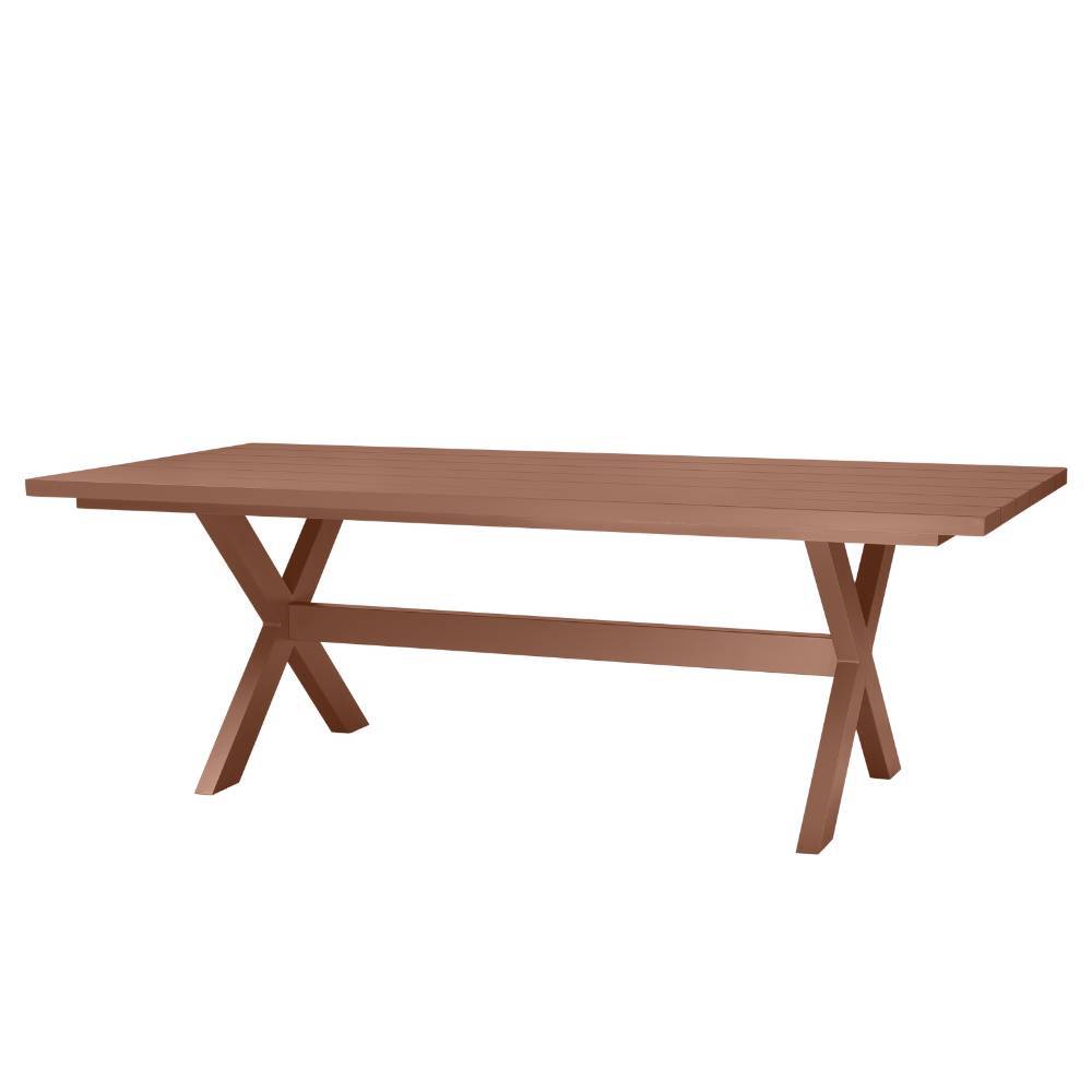 Aluminium Gartentisch in Terracotta - Jesperra