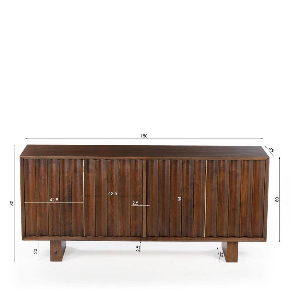 180cm Sideboard aus Mangoholz - Tanky