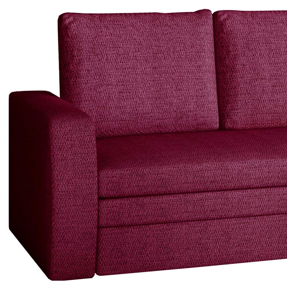 Bettsofa in Magenta Stoffbezug - Agendo