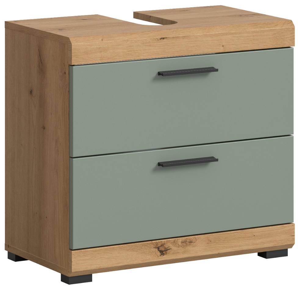 Bad-Waschplatz und Hochschrank Kombi - Tamdato (dreiteilig)