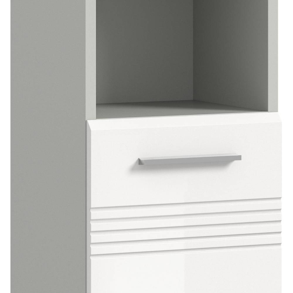 150 cm hoher Badschrank in Weiß - Queenlo
