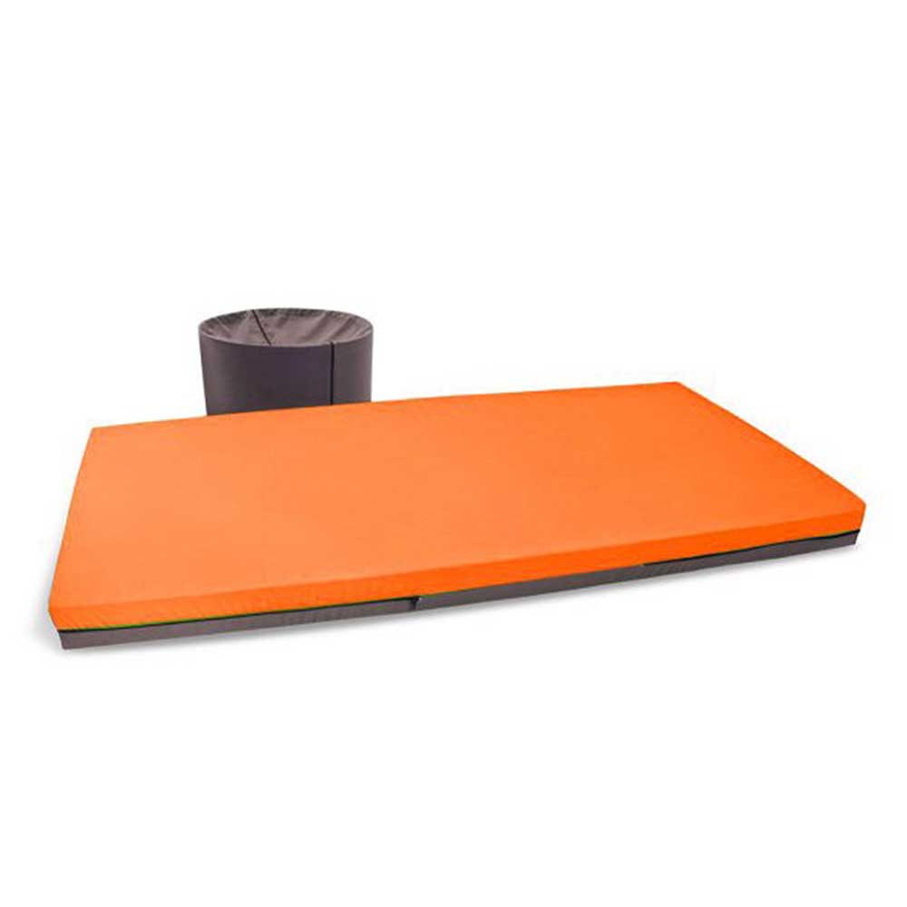 Design Sitzsack in Orange Grau - Aneta