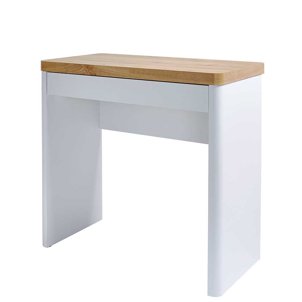 Kleiner Schreibtisch in Weiß & Eiche - Xuana