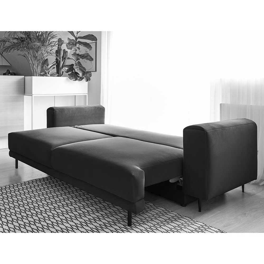 Stoff-Klappcouch in Petrol Blau - Iloventa