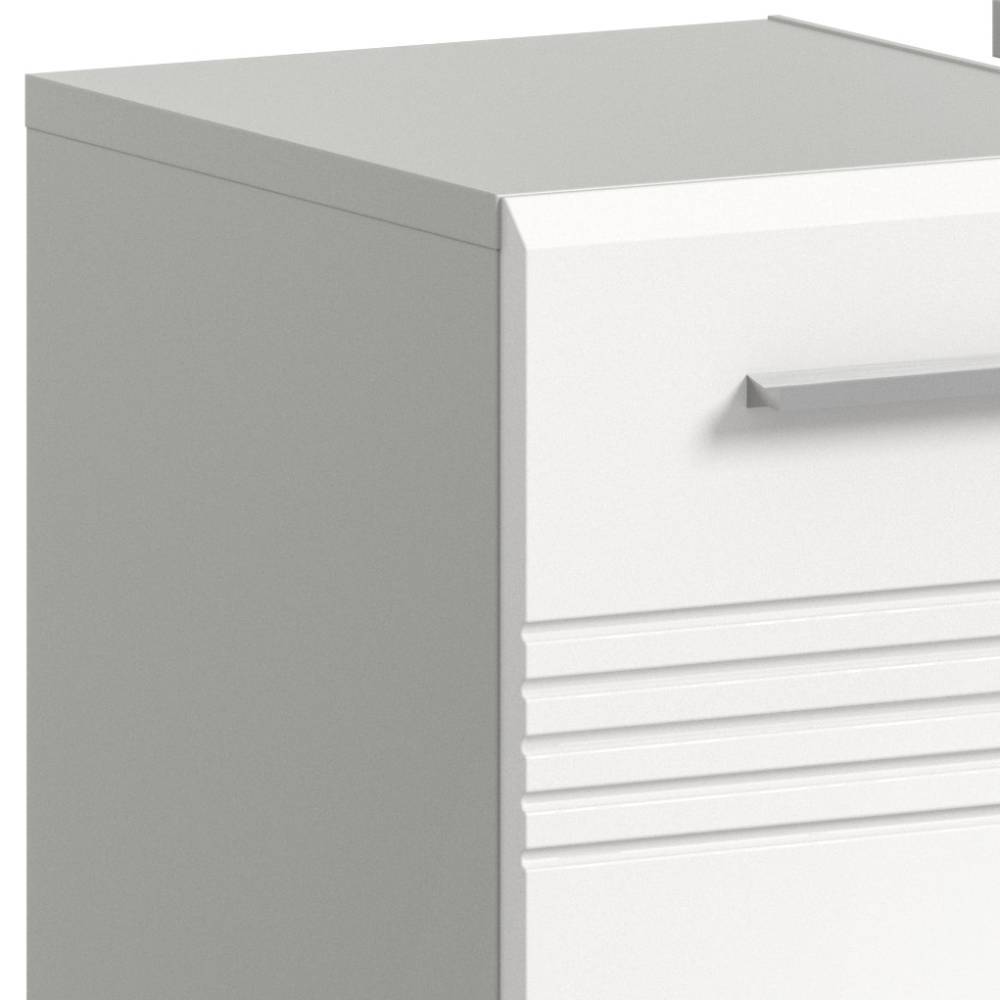 Waschbeckenschrank in Weiß - Queenlo