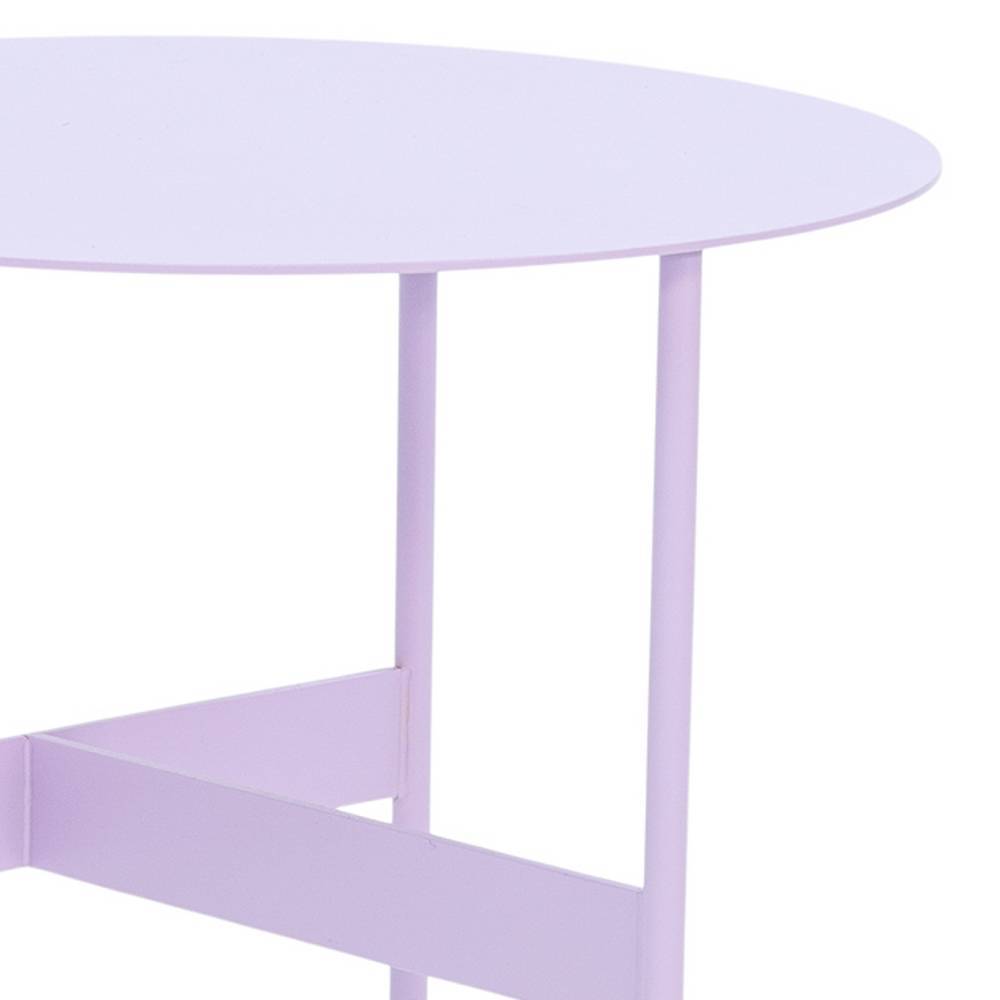 40cm Beistelltisch in Lila Stahl - Dubana