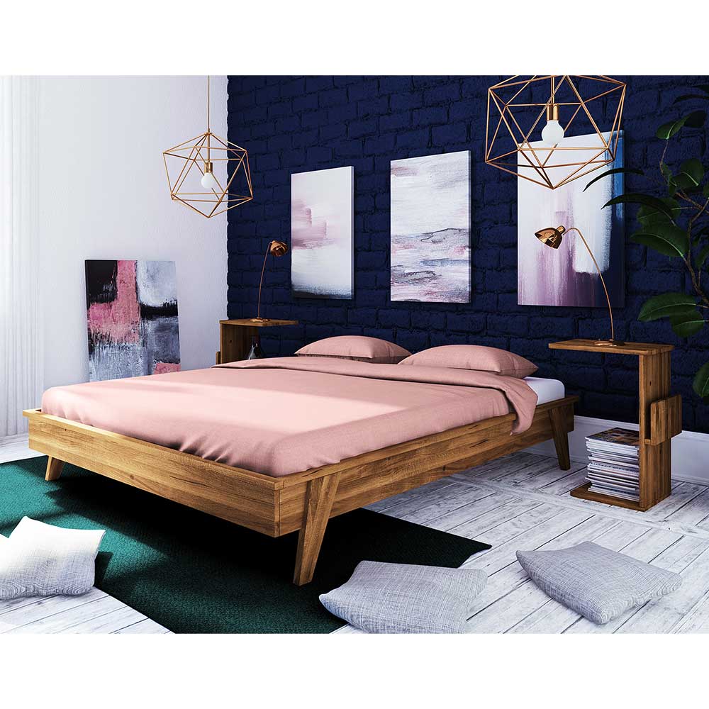 Bett in Übergröße mit Nachttischen - Hardus (dreiteilig)