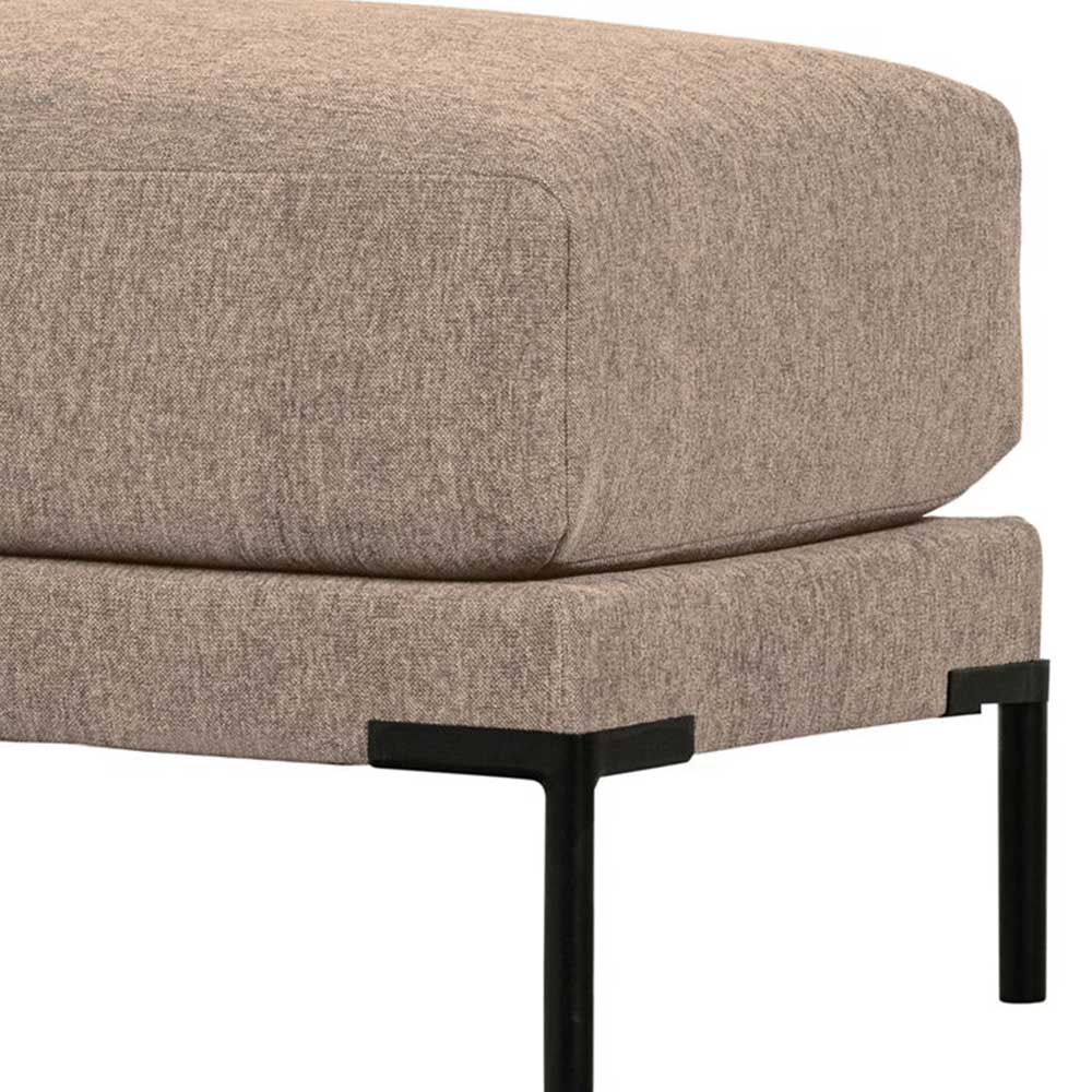 Chenille Hocker in Schlammfarben - Alamo