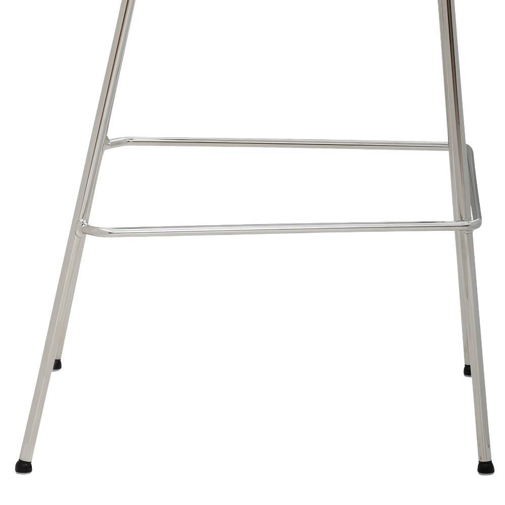Barstühle mit Sitzschalen in Blaugrau - Clauss (2er Set)
