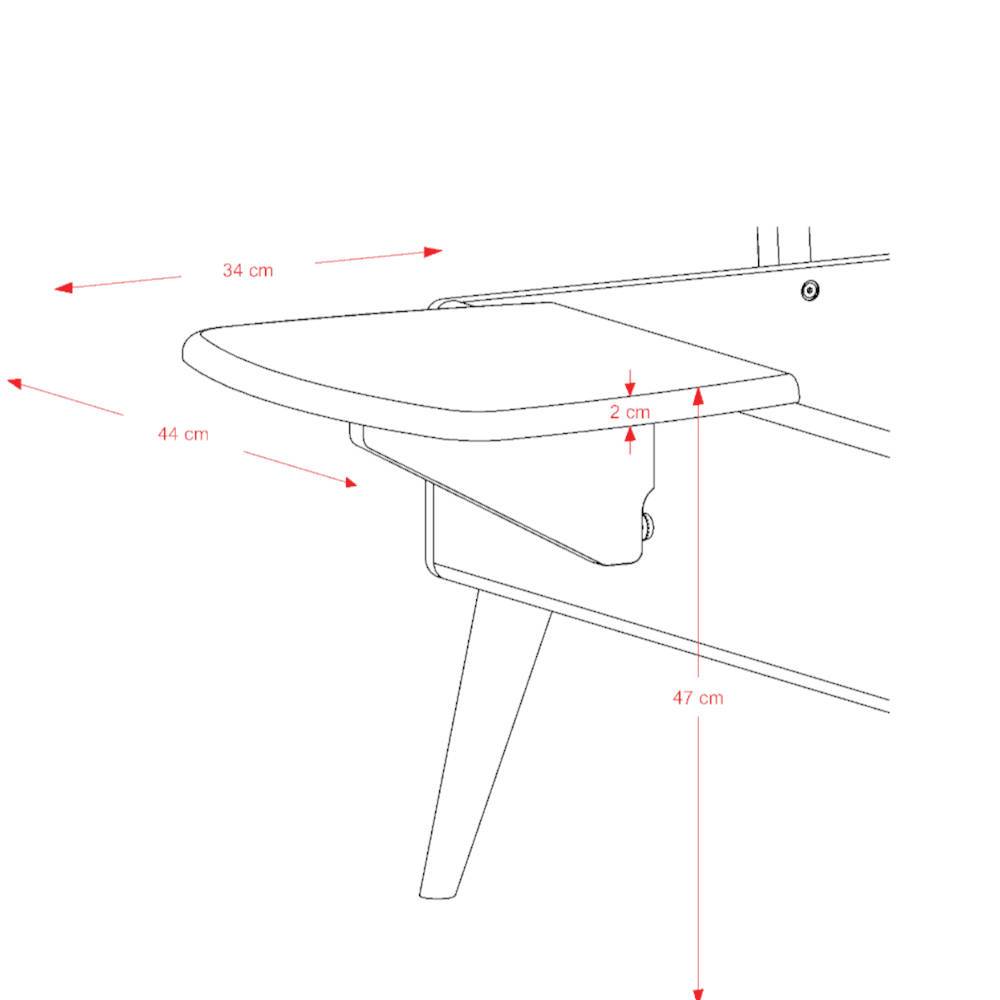 Wildeiche-Bett mit Holz-Kopfteil - Plural