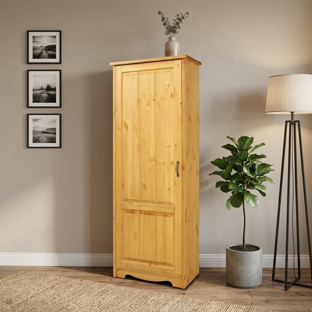69x188x37 Flurschrank in Kiefer Natur - Vanpos