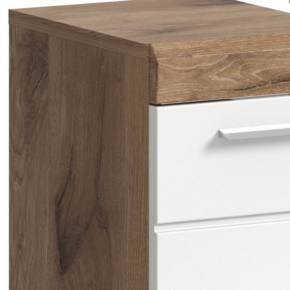Waschbeckenschrank und Spiegelschrank Set - Exmonda (zweiteilig)