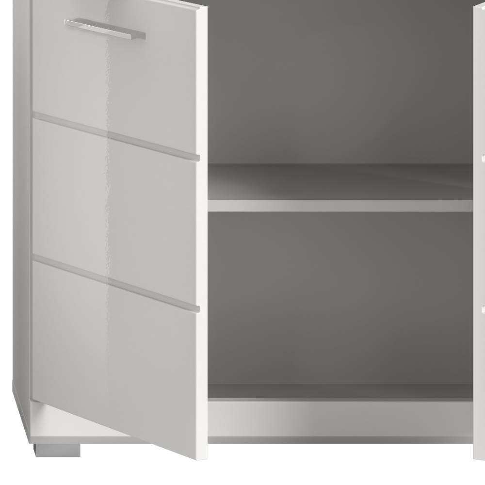 74 cm breiter Hochschrank in Weiß - Henriette