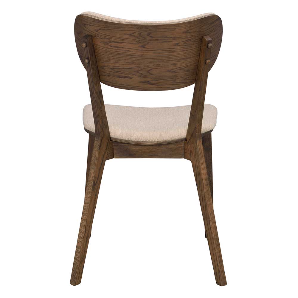 Retro Stühle mit Rücken- & Sitzpolster - Viligreta (2er Set)