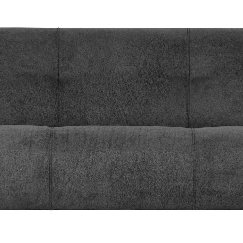 Viersitzer Microfaser Couch in Grau - Yoran