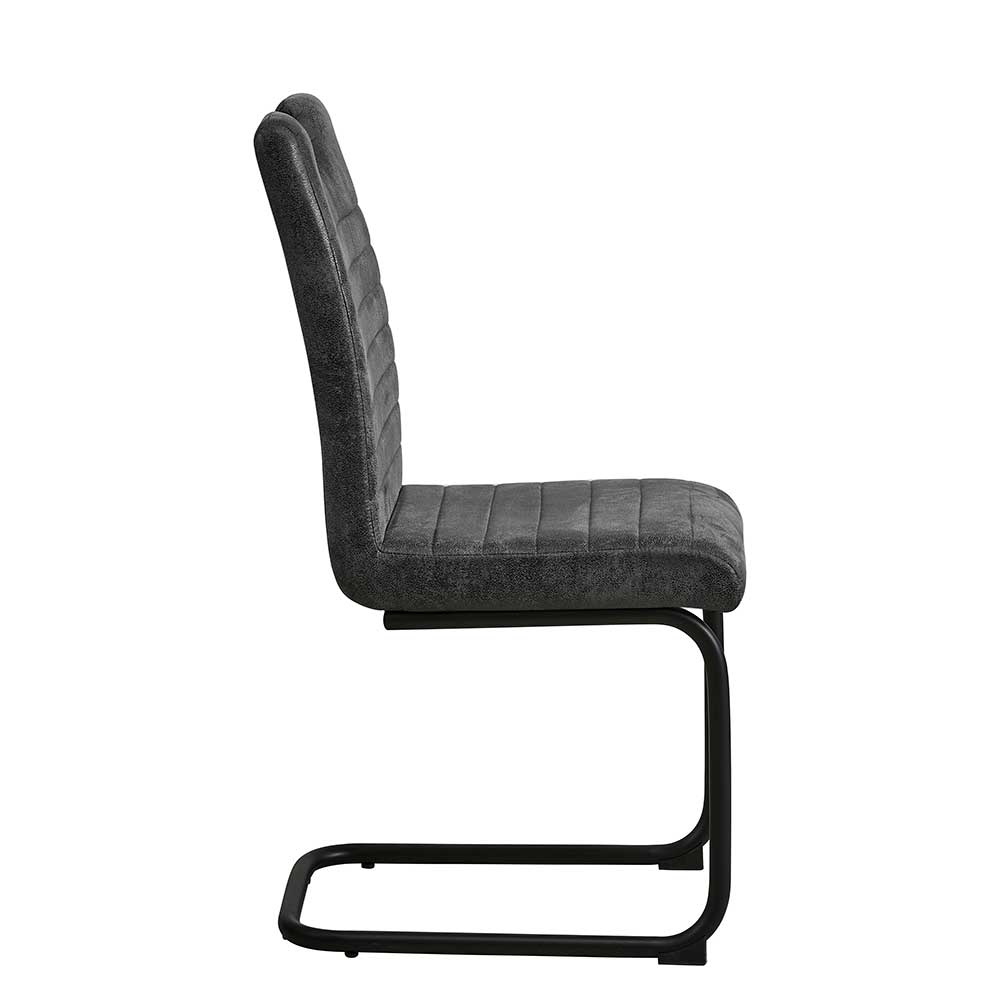 Stuhl mit Schwingfuß - Metallin (2er Set)