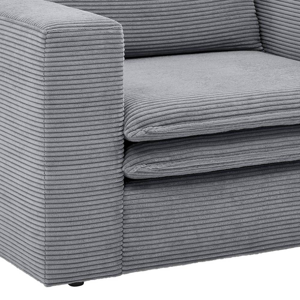 Cord Sessel in Anthrazit - Ruffos